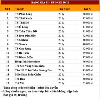 Set trà sữa tự pha - công thức độc quyền nhà GOOCHA