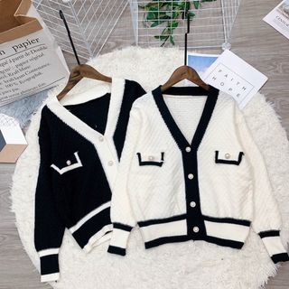 Cardigan len xịn Chất len lông mịn nút ngọc sang xĩu. Phối màu basic mà chuẩn đẹp luôn á . giá sỉ