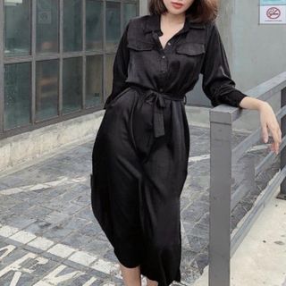 ĐẦM SƠ MI SUÔNG TÚI HỘP 2 MÀU