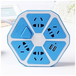 Ổ cắm điện Ổ cắm thông minh hình trái cam 3 chân Tích hợp cắm sạc điện thoại USB