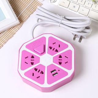 Ổ cắm điện Ổ cắm thông minh hình trái cam 3 chân Tích hợp cắm sạc điện thoại USB