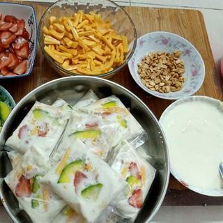 KEM CHUỐI TRÁI CÂY
