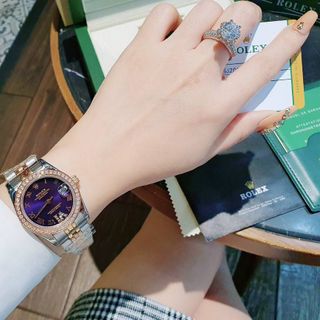 ĐỒNG HỒ ROLLEX CƠ NỮ CAO CẤP NIỀNG ĐÁ
