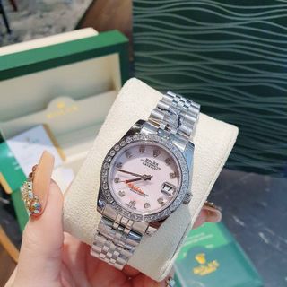 ĐỒNG HỒ ROLLEX CƠ NỮ CAO CẤP NIỀNG ĐÁ