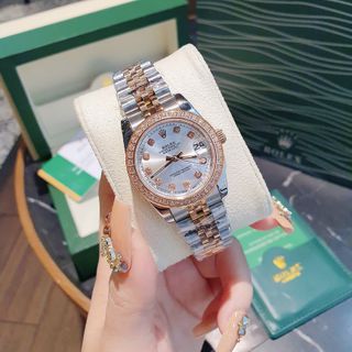 ĐỒNG HỒ ROLLEX CƠ NỮ CAO CẤP NIỀNG ĐÁ
