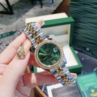 ĐỒNG HỒ ROLLEX CƠ NỮ CAO CẤP NIỀNG ĐÁ