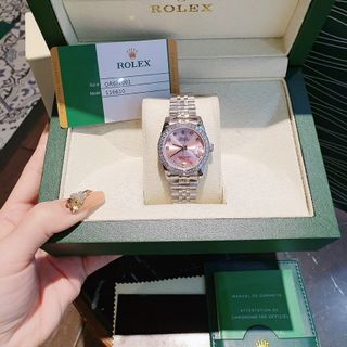 ĐỒNG HỒ ROLLEX CƠ NỮ CAO CẤP NIỀNG ĐÁ