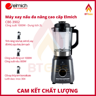 Máy làm sữa hạt đa năng Elmich, máy xay nấu đa năng cao cấp 9 chế độ nấu Elmich CBE-3902 giá sỉ