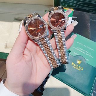 ĐỒNG HỒ ROLLEX CƠ COUPLE NIỀNG ĐÁ CAO CẤP