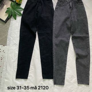 Bigsize (31-35) Quần Bò Nữ Lưng Siêu Cao Quần Jeans Nữ Size Lớn ảnh thật trải sàn giá sỉ