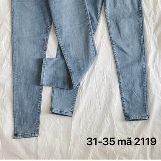 Quần jean nữ lưng cao siêu co giãn size từ 40kg đến 80kg hàng VNXK MS2119 thời trang bigsize 2Kjean giá sỉ