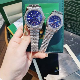 ĐỒNG HỒ ROLLEX COUPLE CƠ CAO CẤP NIỀNG ĐÁ