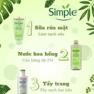 Nước tẩy trang Simple Kind to Skin Micellar Cleansing Water cho mọi loại da nam, nữ 200ml - ZAVENCI Official