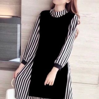 SET SỌC ĐEN PHỐI ÁO ĐEN