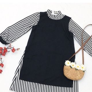 SET SỌC ĐEN PHỐI ÁO ĐEN
