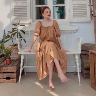 ĐẦM KEM ĐUÔI CÁ NHÚNG THUN