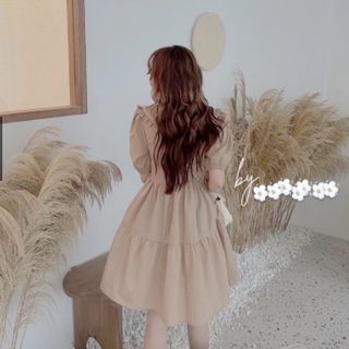 ĐẦM BABYDOLL KEM CỔ BÈO 2 MÀU