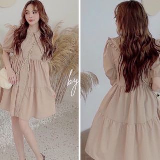 ĐẦM BABYDOLL KEM CỔ BÈO 2 MÀU