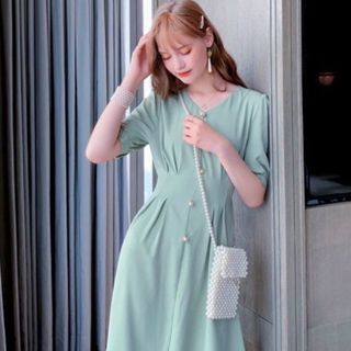 ĐẦM NÚT NGỌC 2 MÀU