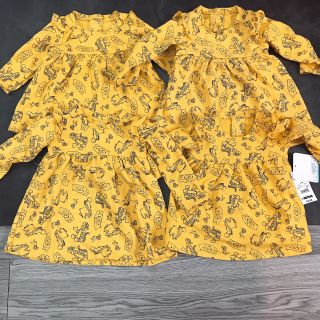 Váy dài tay cánh tiên hình gấu Pooh xuất dư xịn