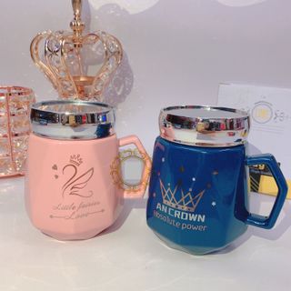 Ly sứ nắp gương 380ml (Mẫu mới)