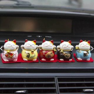 Bộ 5 tượng mèo may mắn