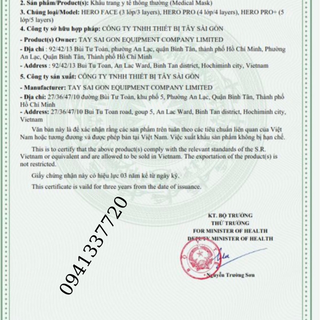Thùng Khẩu trang HERO VNN95 Tây Sài Gòn Chống Bụi Mịn Và Kháng Khuẩn Hàng Cao Cấp