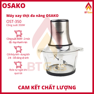 Máy xay thịt cối thủy tinh, dao inox, máy xay thịt đa năng công suất 350W OSAKO OST-350 giá sỉ