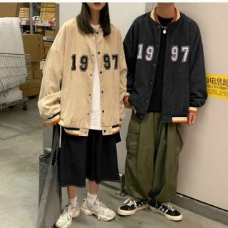 Áo khoác bomber nhung 1997 trang cá tính, phong cách