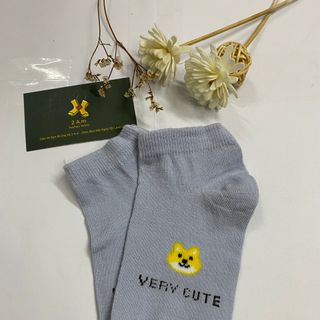 |FREESHIP| Set 5 Đôi Lẻ Tất Vớ H45 Cổ Ngắn Hoạt Tiết Dễ Thương Shiba Nữ Unisex Style Hàn Quốc