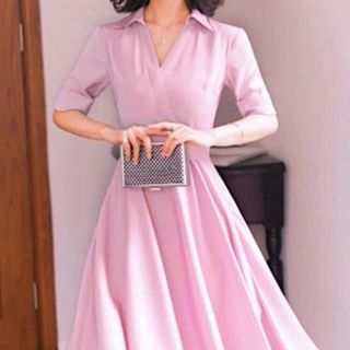 ĐẦM XÒE CỔ BẺ 2 MÀU