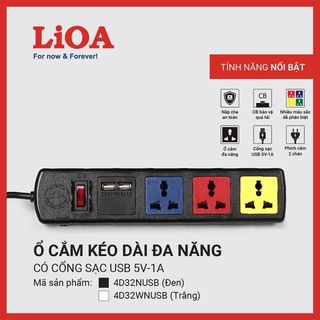 Ổ cắm điện USB - 4D32NUSB giá sỉ