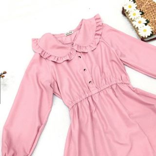 ĐẦM HỒNG CỔ BÈO THUN DÀI