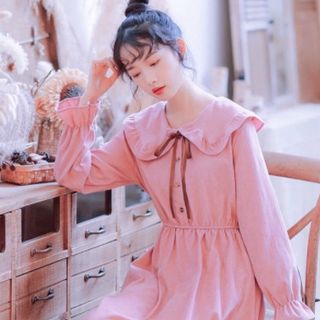ĐẦM HỒNG CỔ BÈO THUN DÀI