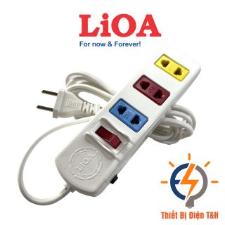Ổ cắm điện LIOA phổ thông dây dài 3M 3S3W giá sỉ
