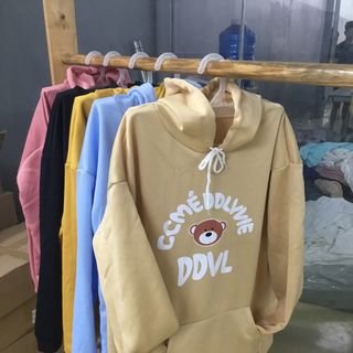(Ảnh thật) Áo Hoodie nỉ nam nữ in hình dễ thương