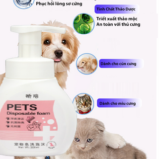 Sữa tắm khô dành cho chó mèo