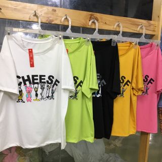 (Ảnh thật) Áo thun nam nữ in chữ CHEESF