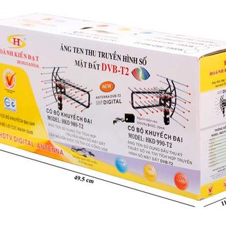 Anten truyền hình số mặt đất DVB-T2 HKD 990 kèm dây 12M