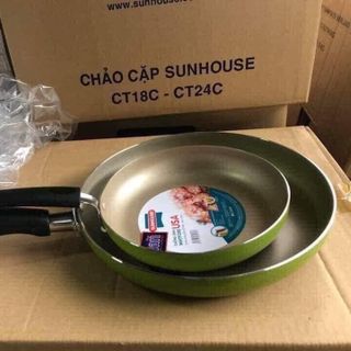 Cặp chảo sunhouse ( 18cm, 24cm )