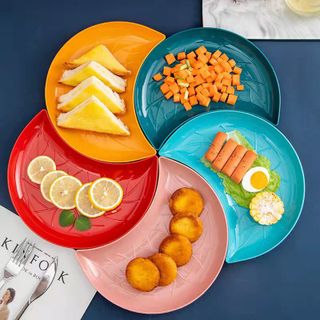 Set 5 đĩa bán nguyệt nhiều màu.
