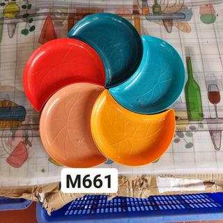 Set 5 đĩa bán nguyệt nhiều màu.
