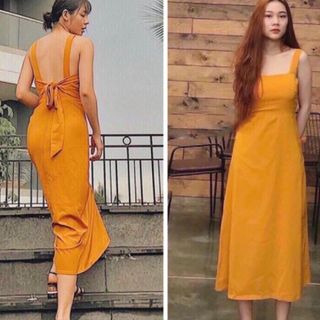 ĐẦM VÀNG NGHỆ NƠ SAU giá sỉ
