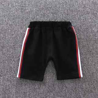 Bộ Quần áo bé trai mùa hè, Áo thun sọc tay ngắn + Quần short