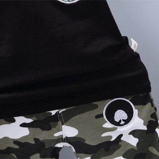 Bộ quần áo bé trai cotton chất lượng cao Áo phông ngắn tay + quần short