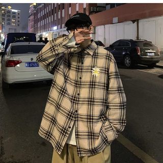 áo sơ mi thêu hình bông cúc siêu đẹp