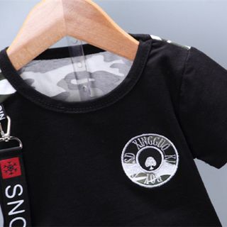 Bộ quần áo bé trai cotton chất lượng cao Áo phông ngắn tay + quần short