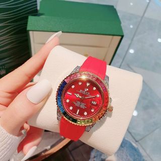 ĐỒNG HỒ ROLLEX ĐÁ MÀU TRUNG CẤP SIÊU HOT