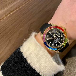 ĐỒNG HỒ ROLLEX ĐÁ MÀU TRUNG CẤP SIÊU HOT