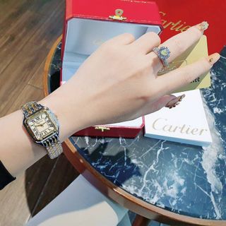 ĐỒNG HỒ CARTlER VUÔNG MINI COUPLE NEW